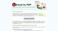 Desktop Screenshot of excelpdf.com
