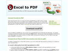 Tablet Screenshot of excelpdf.com
